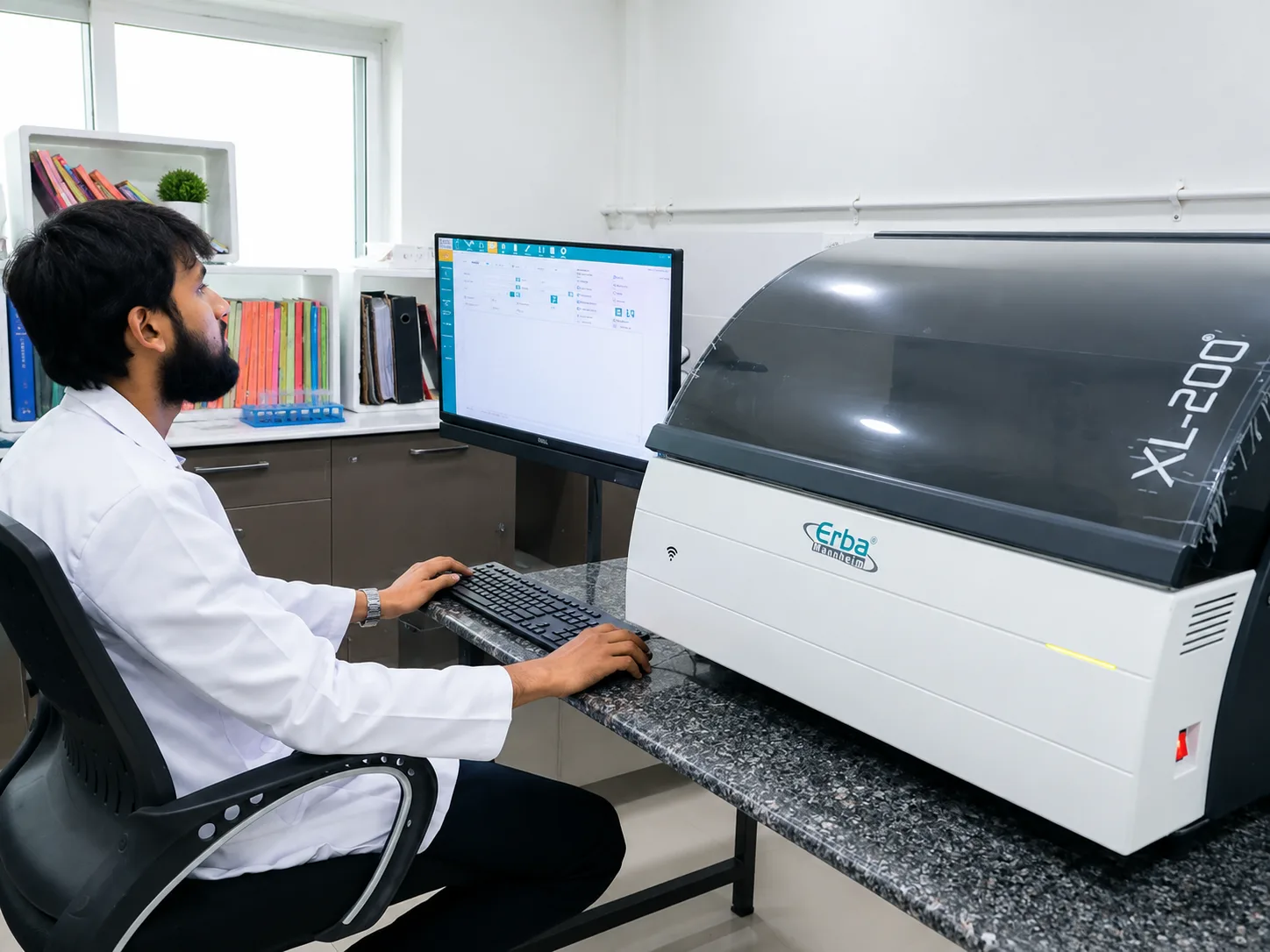 Biochemistry auto-analyzer in the SBMCH laboratory